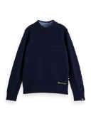 Scotch & Soda Structured pullover contains wool FNT