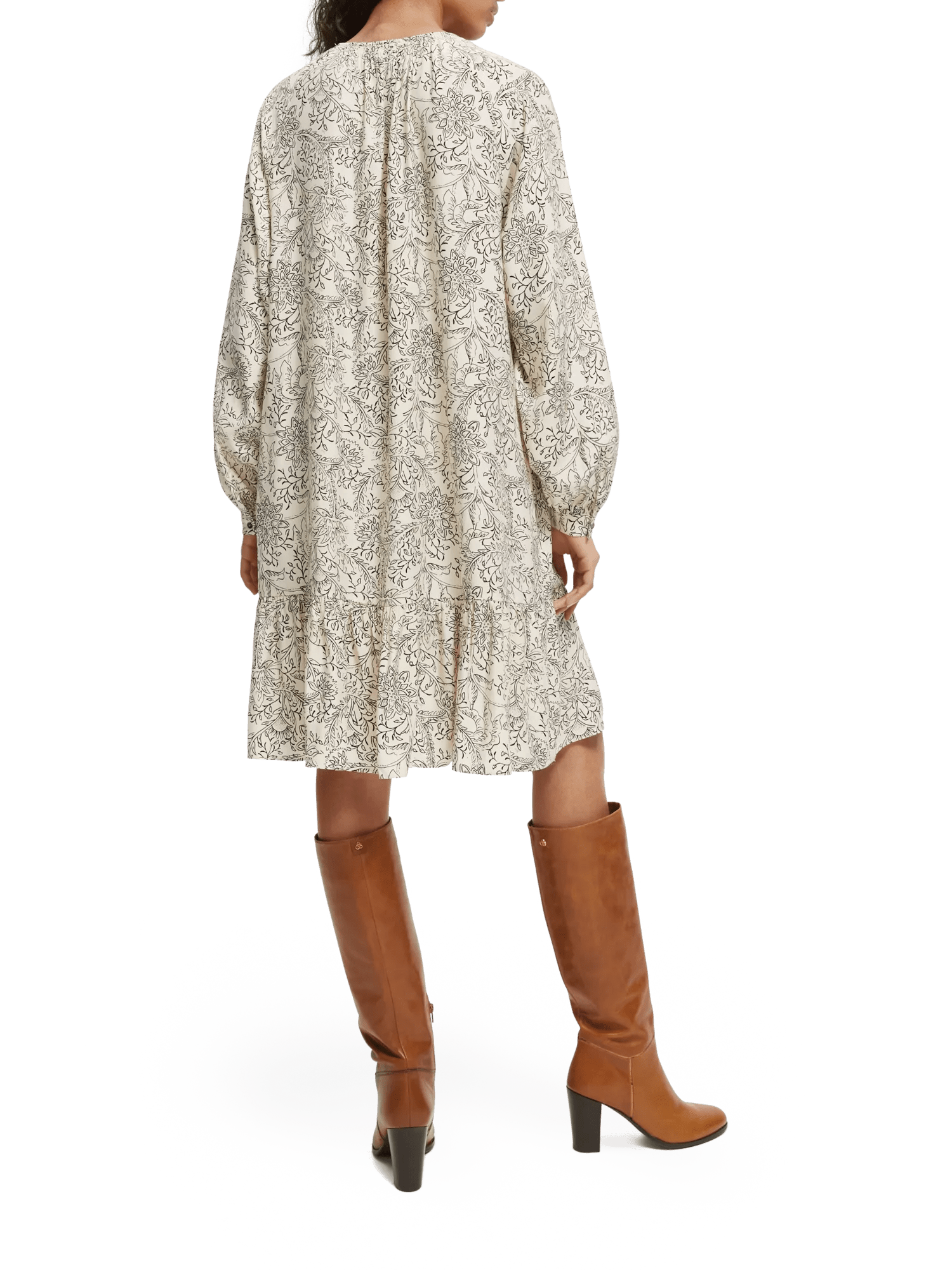 Scotch & Soda Easy-fit jurk met lange mouwen NHD-BCK