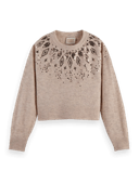 Scotch & Soda Relaxed fit wool-blend sequined sweater NHD-CRP
