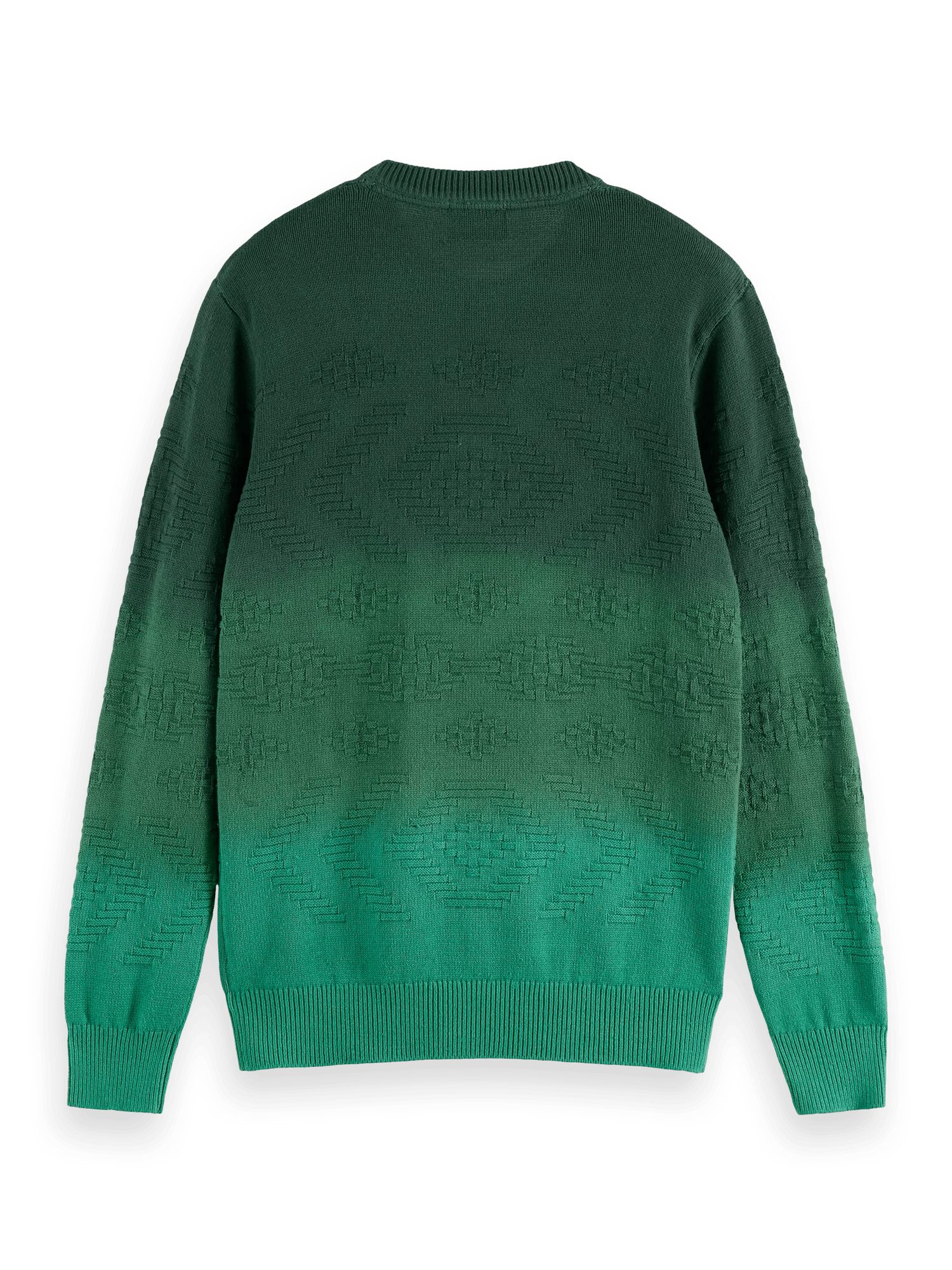 Scotch & Soda Dip-dyed jacquard organic cotton sweater BCK