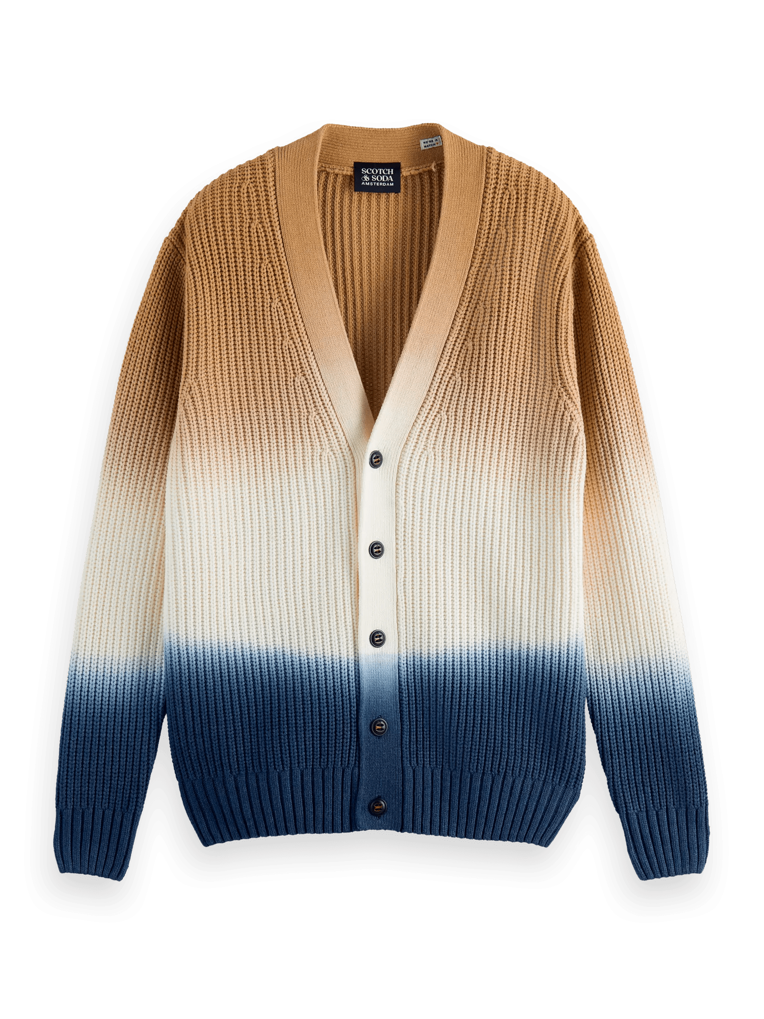 Scotch & Soda Cardigan tie-dye en tricot côtelé FNT