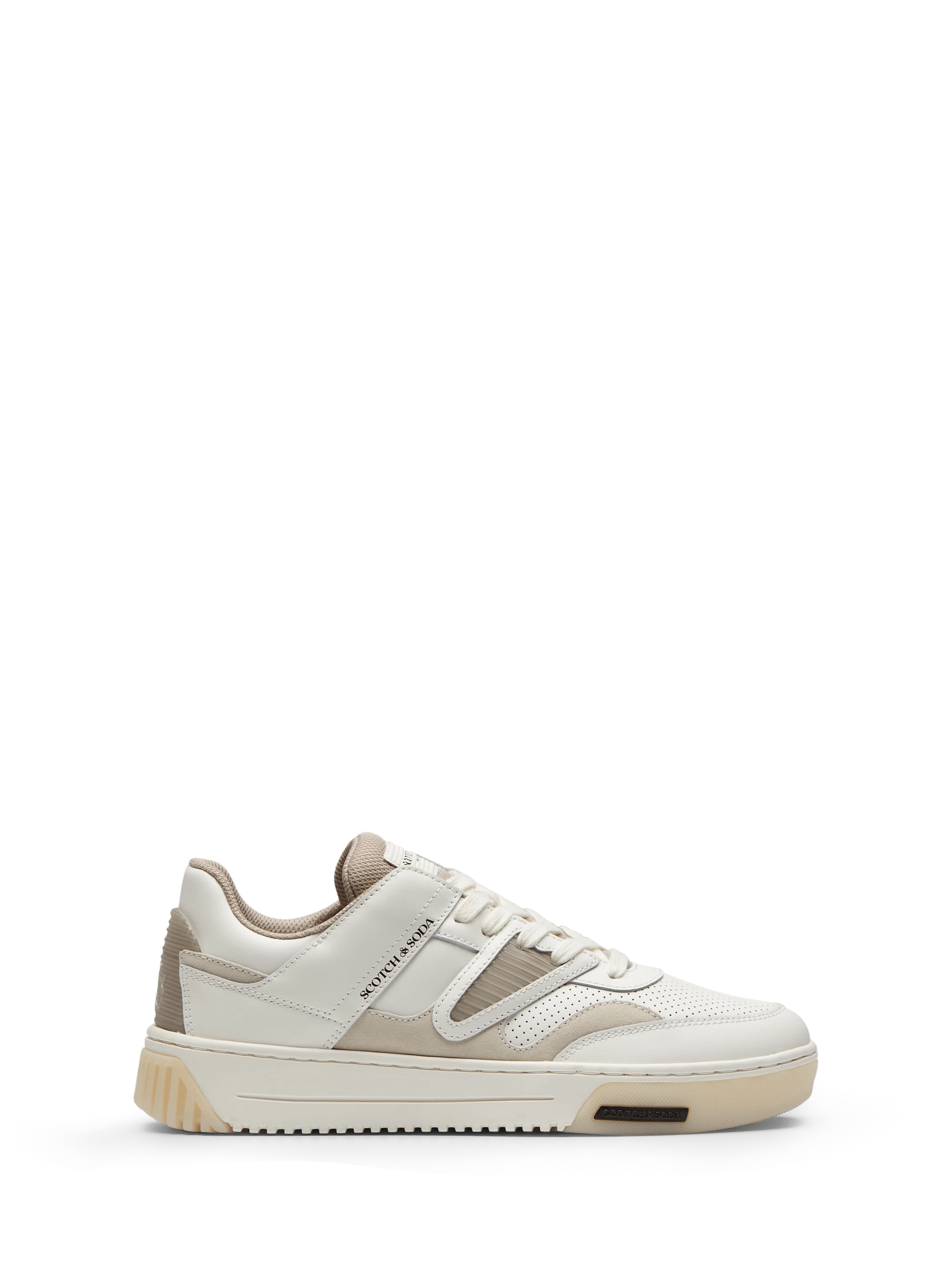 Scotch & Soda New Cup leather & suede sneaker SDE