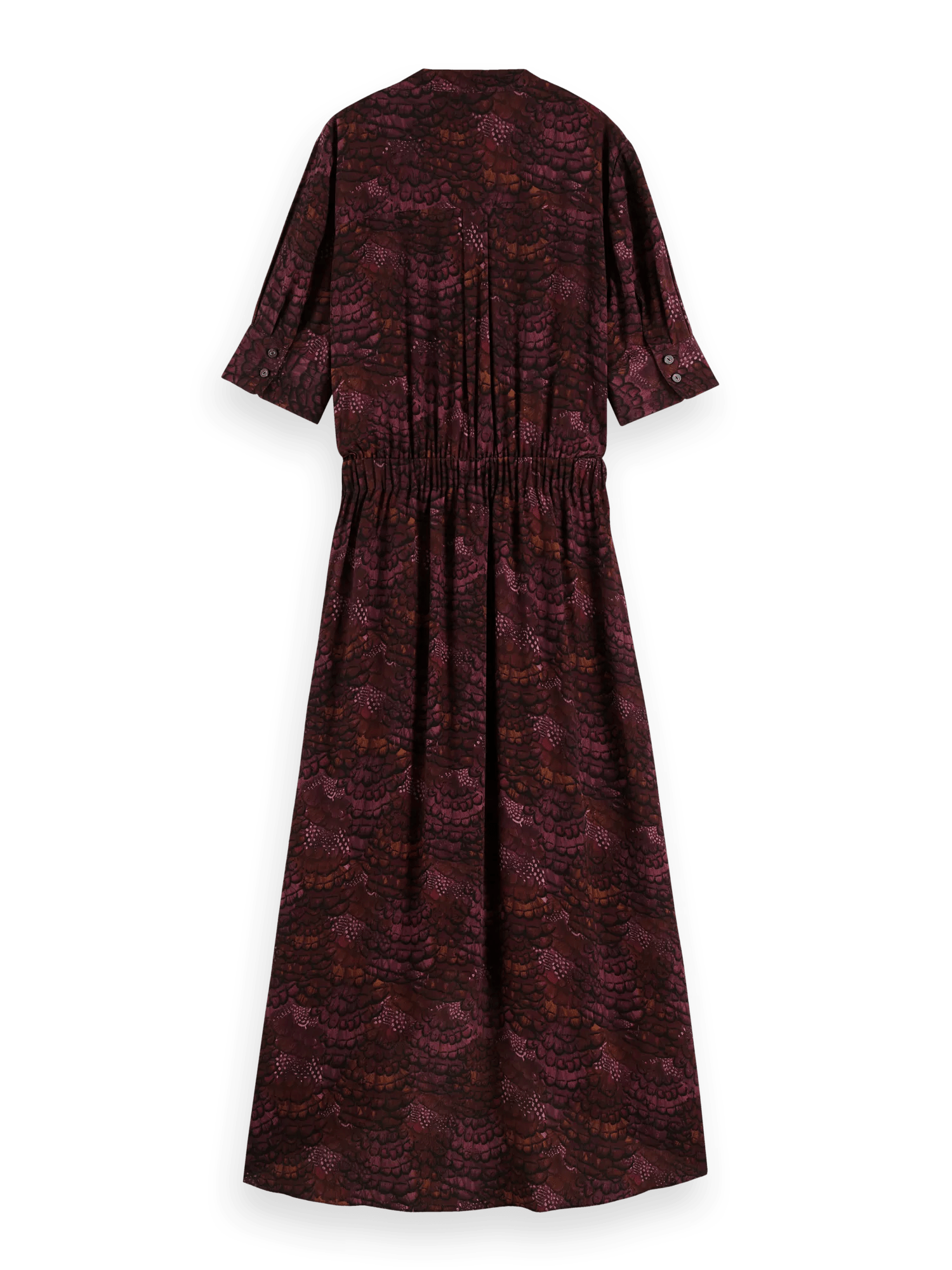 Scotch & Soda Midi-jurk met korte mouwen BCK