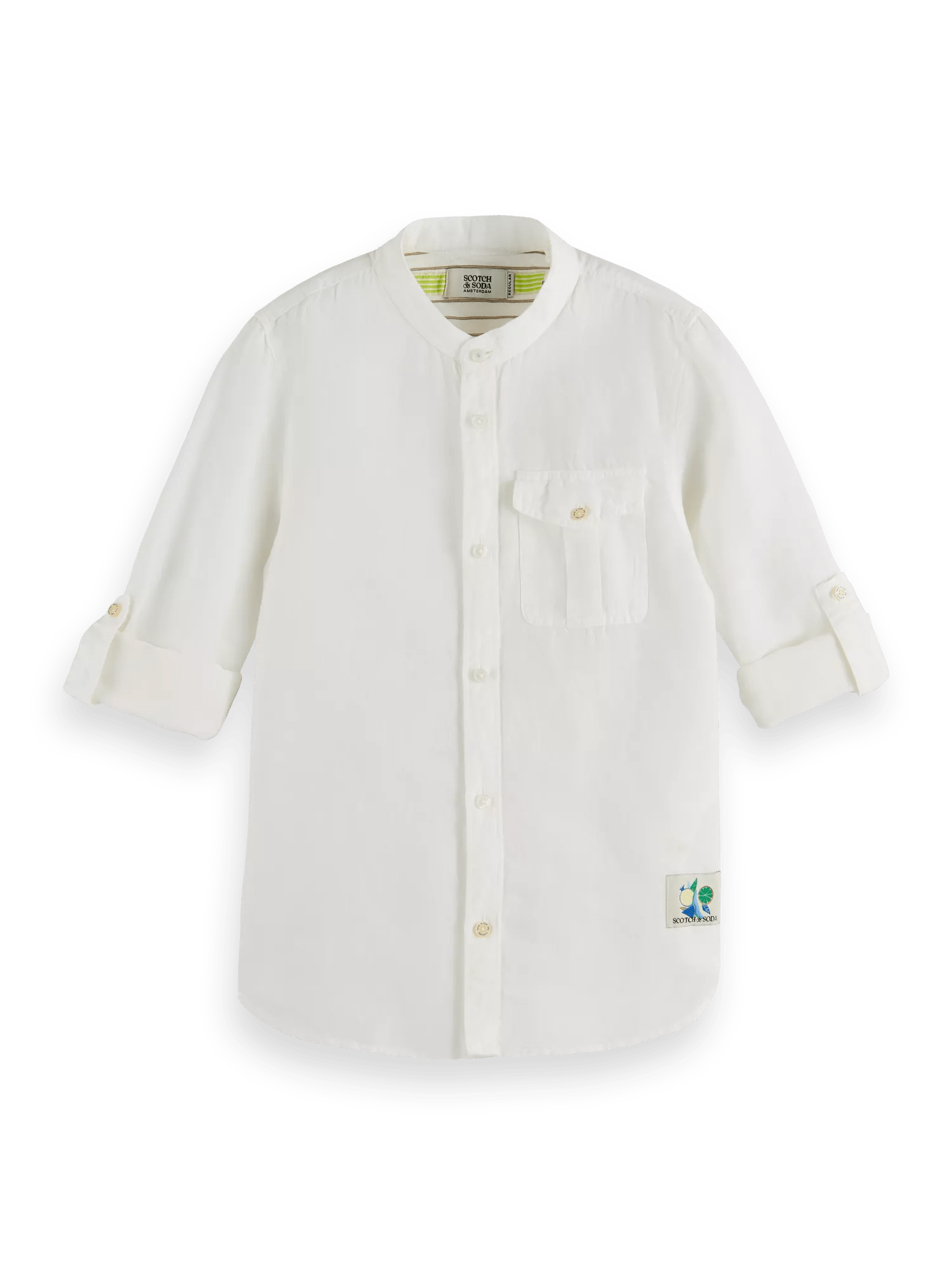 Scotch & Soda Linen long-sleeved shirt FNT