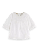 Scotch & Soda Anglaise blouse met broderie FNT