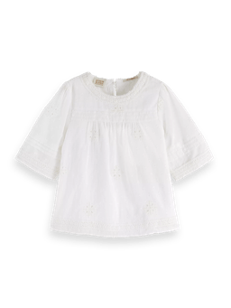 Scotch & Soda Broderie anglaise blouse FNT