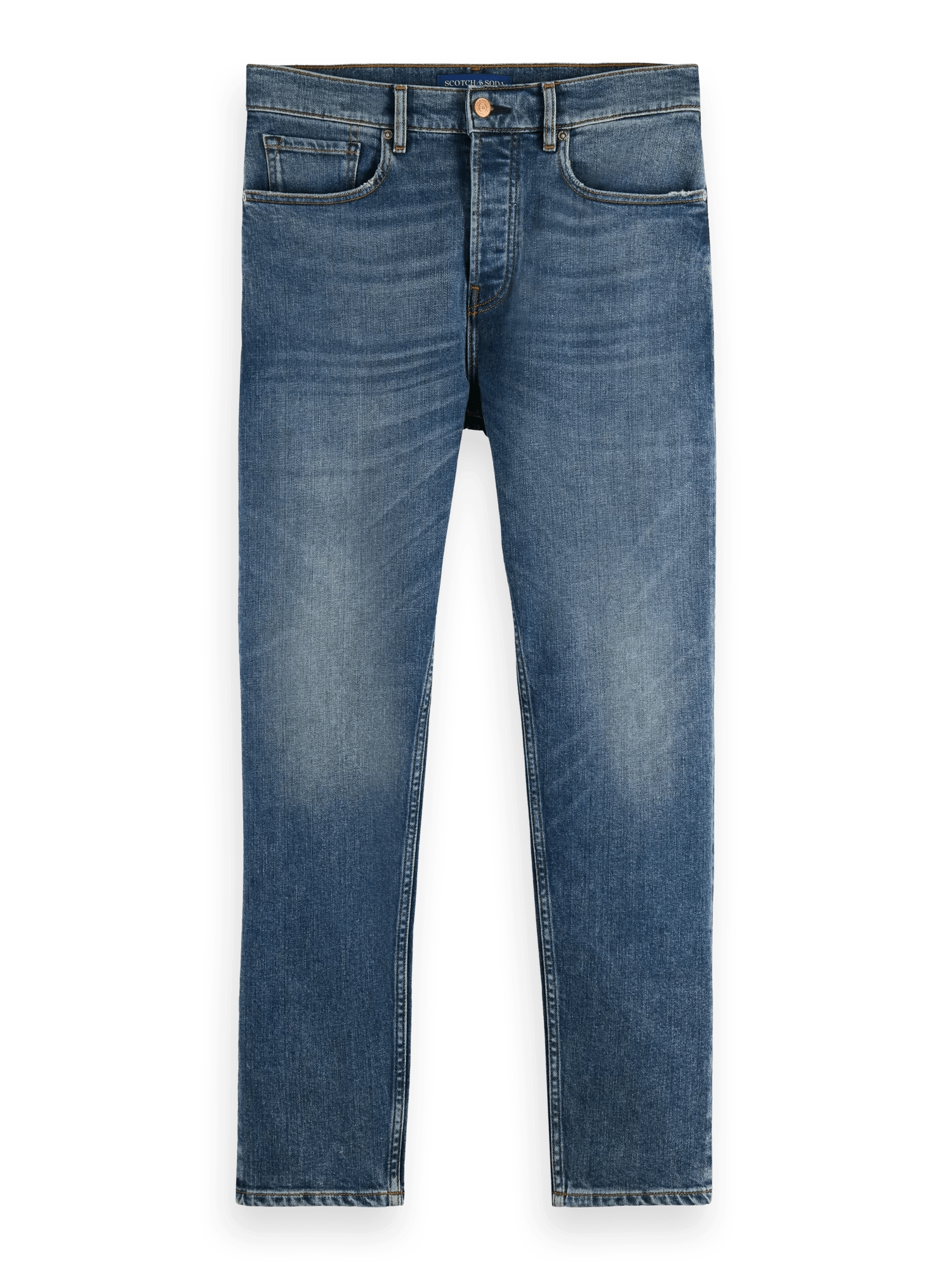 Scotch & Soda De Drop regular tapered-fit jeans van biologisch materiaal FNT