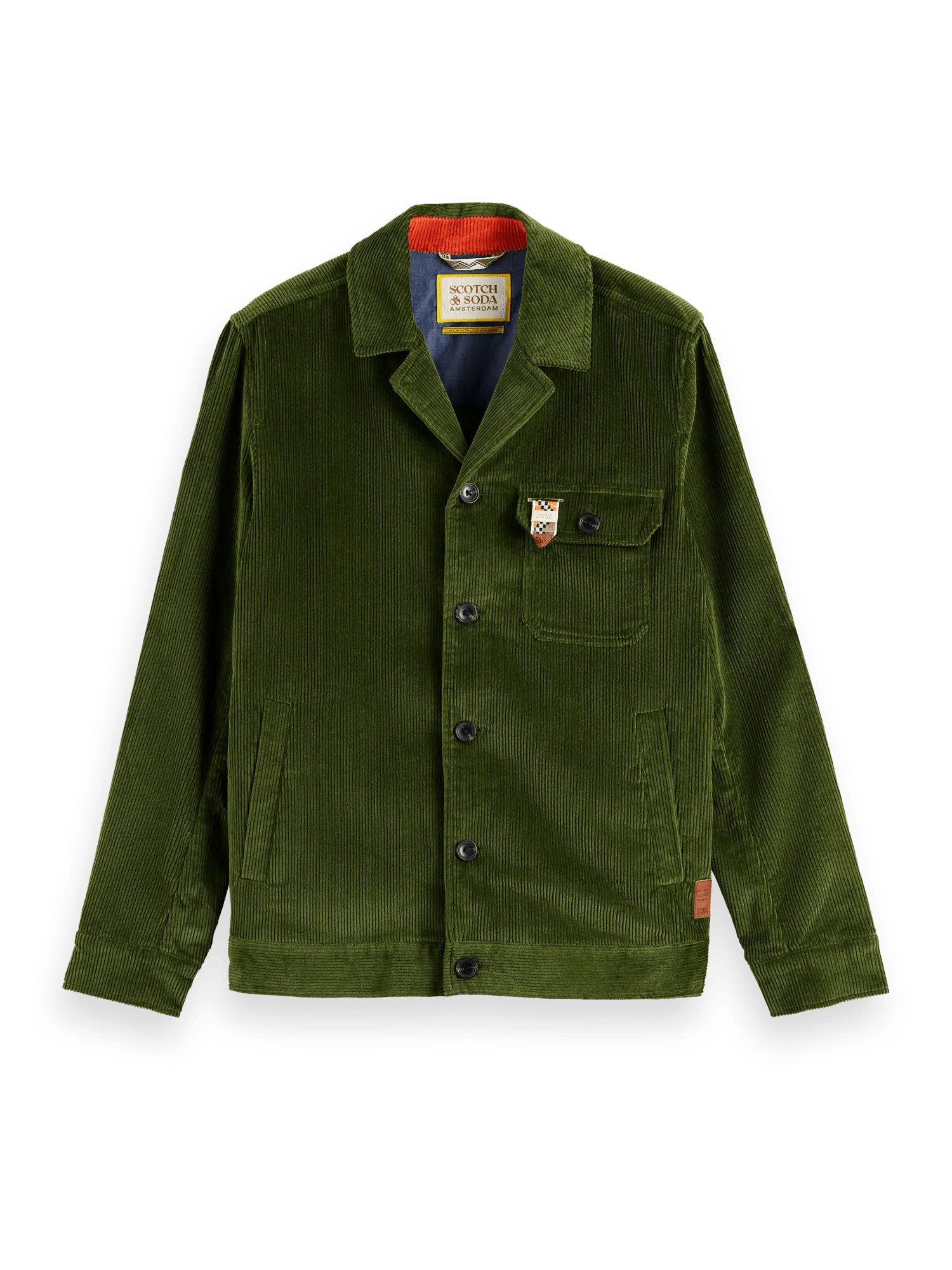 Corduroy blouson jacket