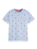 Scotch & Soda Kledinggeverfd T-shirt met print FNT