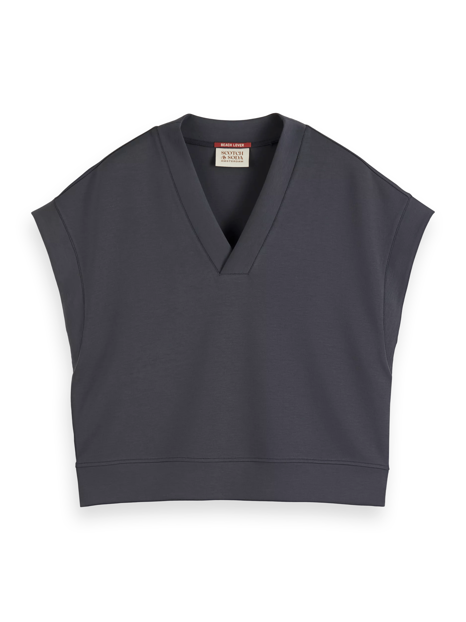 Scotch & Soda V-neck sleeveless modal sweatshirt FNT