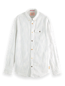 Scotch & Soda Regular-Fit Yarn-Dyed Linen Blend Shirt NHD-CRP