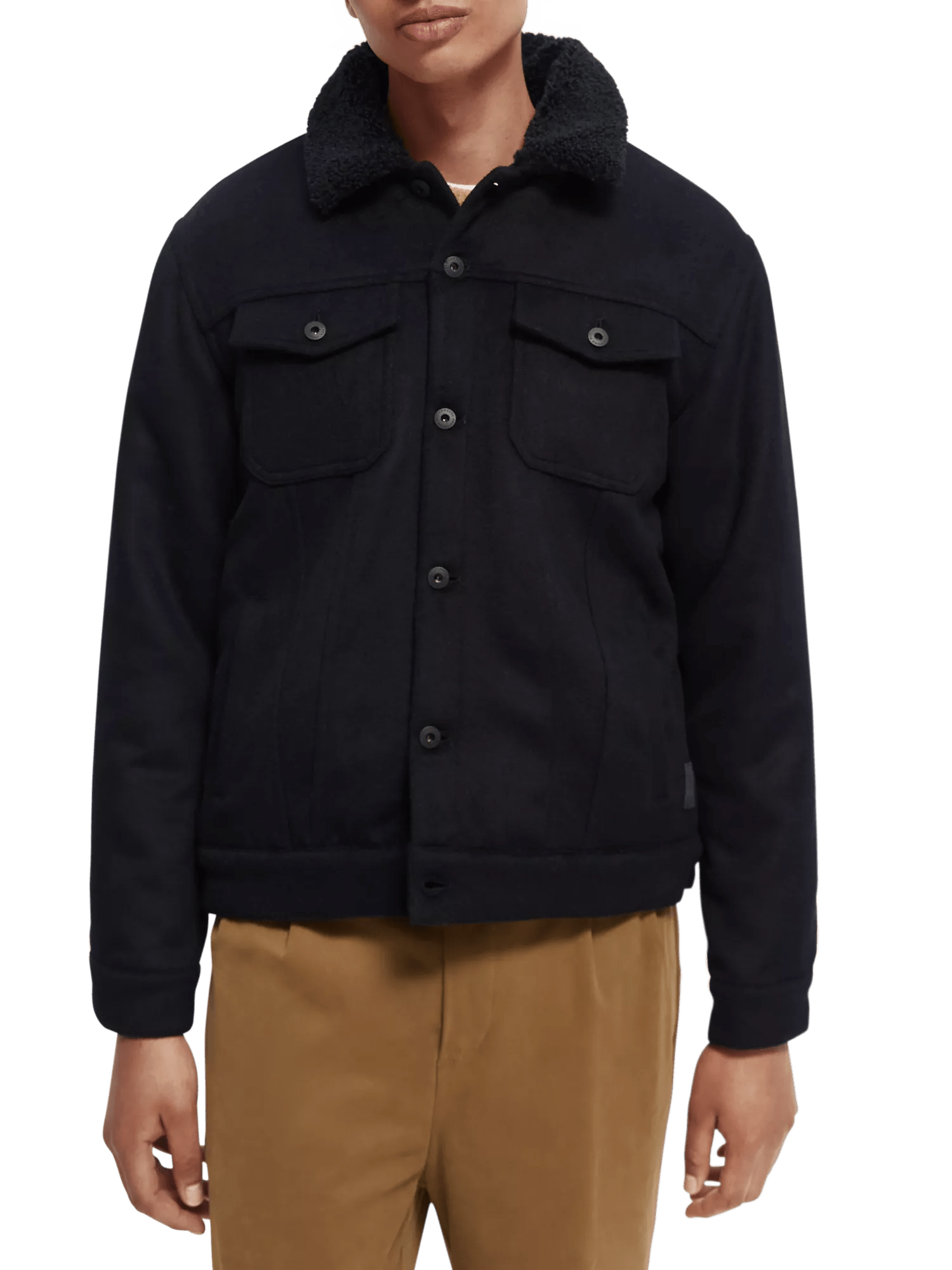 Sherpa-lined trucker jacket