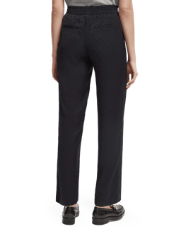 Scotch & Soda Gia mid-rise wide-leg elasticated trousers NHD-BCK