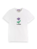 Scotch & Soda Slim fit T-shirt van biologisch katoen met artwork NHD-CRP