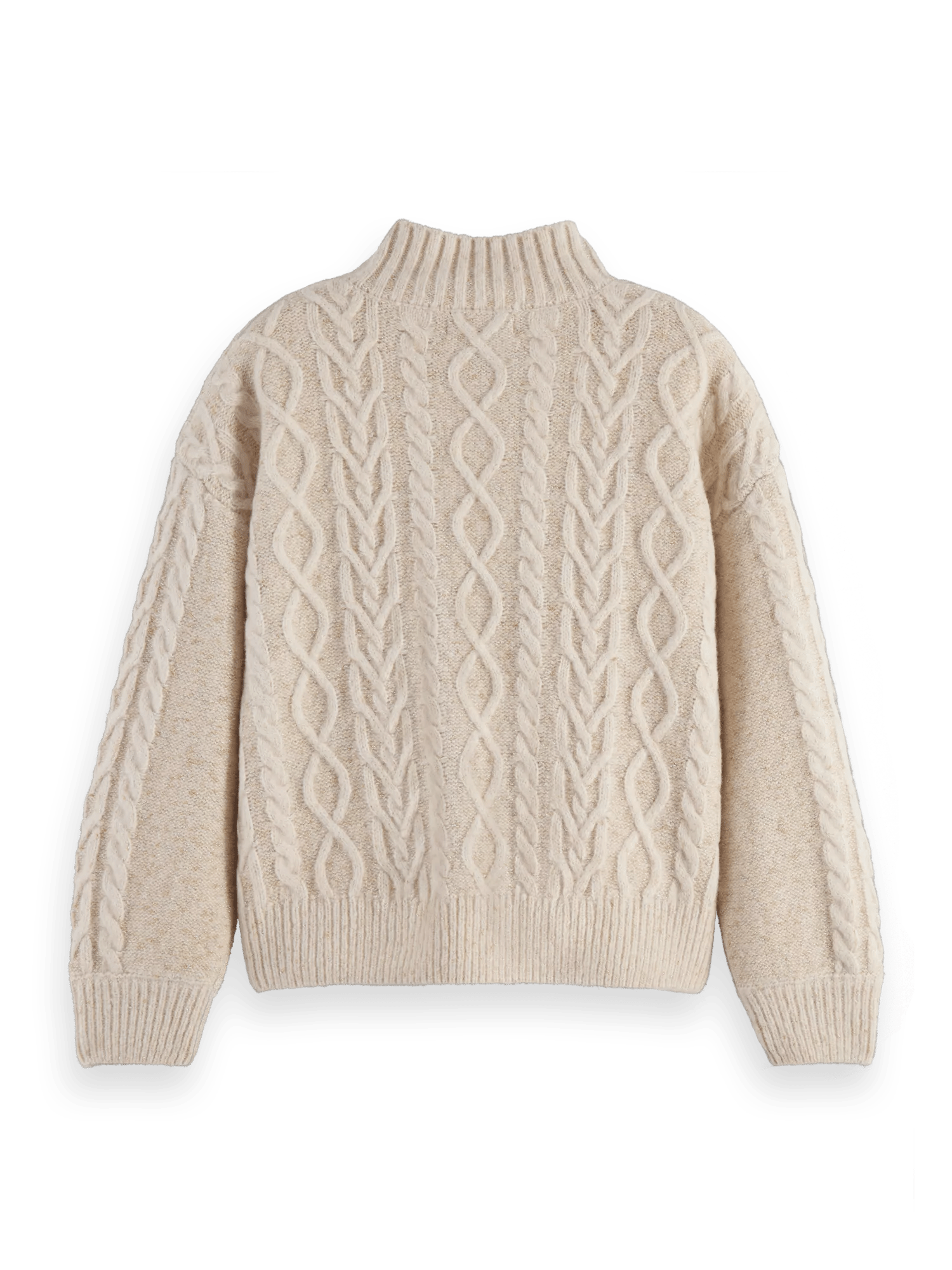 Scotch & Soda Wool-blended knitted turtleneck sweater BCK