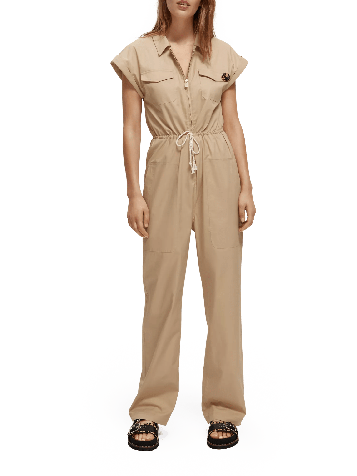 Scotch & Soda Military jumpsuit in organic cotton NHD-FNT