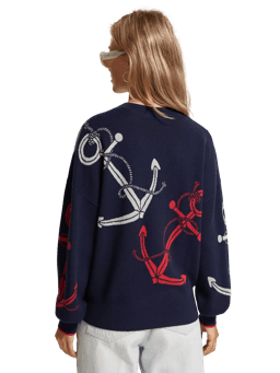 Scotch & Soda Graphic pullover sweater MDL-BCK