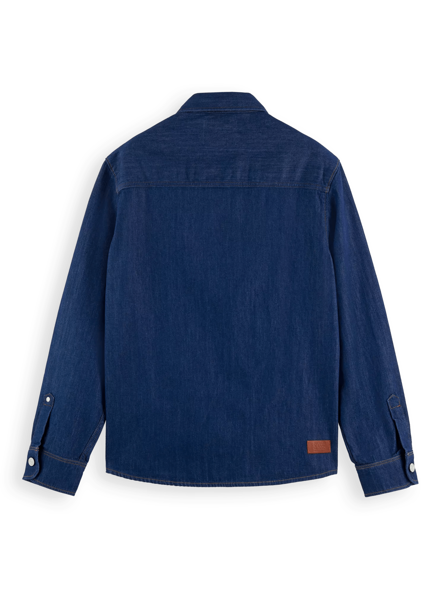 Scotch & Soda Denim overshirt with contrast panelling BCK