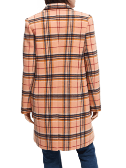 Scotch & Soda Tailored single-breasted wool-blended coat NHD-BCK