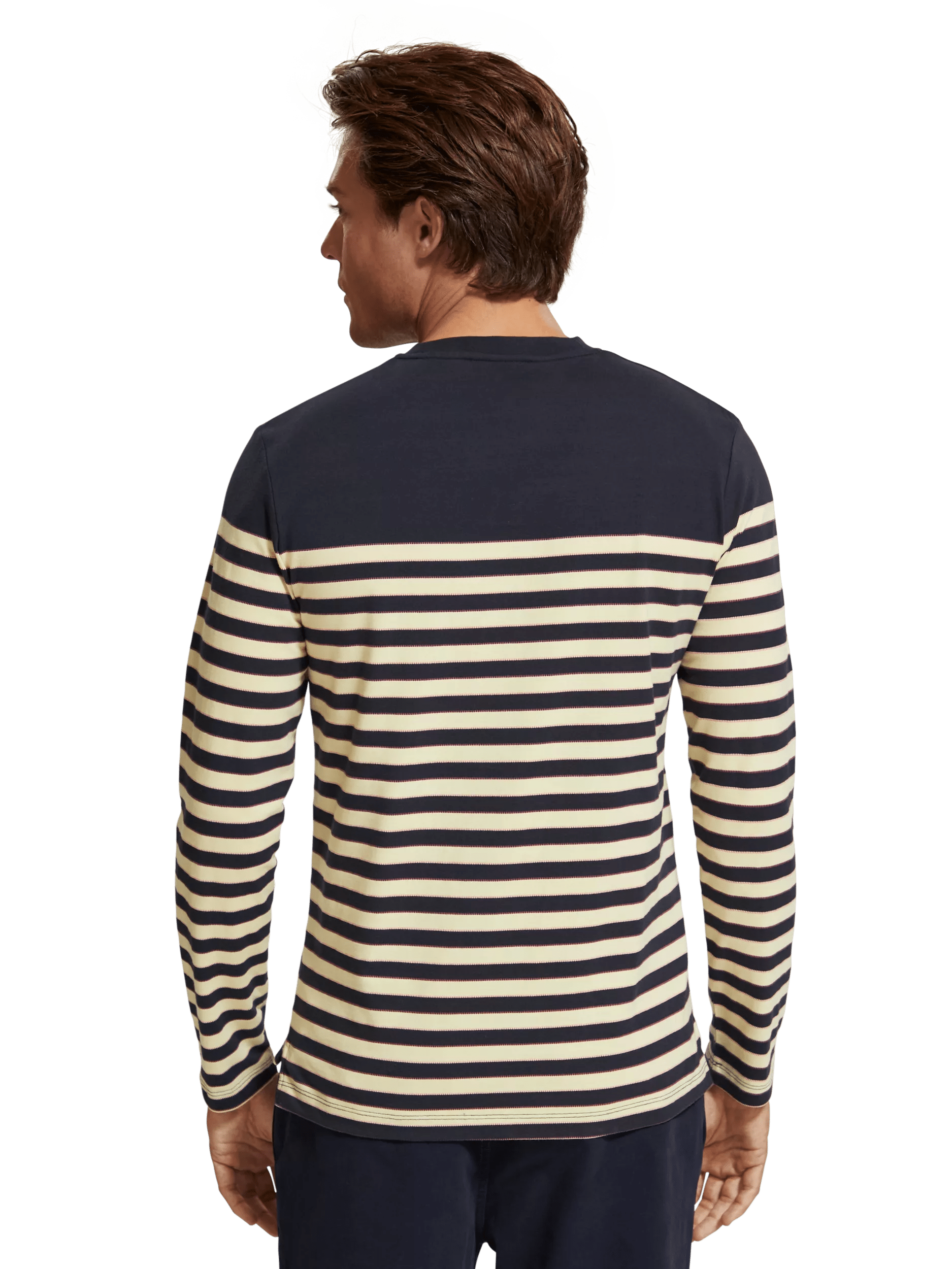 Scotch & Soda Breton stripe long-sleeved T-shirt MDL-BCK