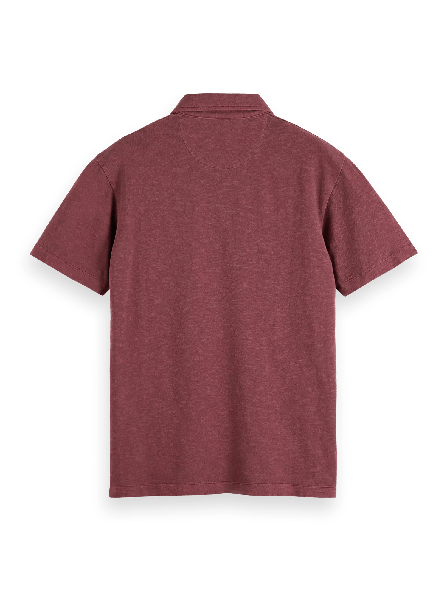 Scotch & Soda Garment-dyed jersey polo in Organic Cotton 174564_6722_BCK