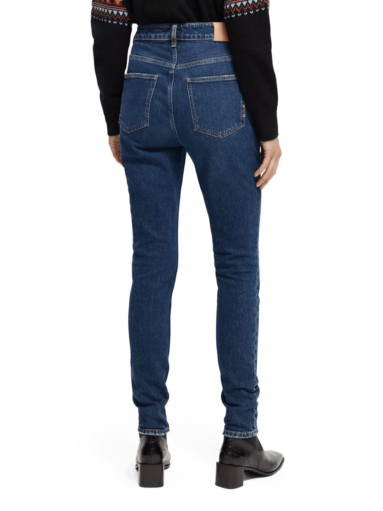 Scotch & Soda The Line high-rise skinny fit jeans NHD-BCK