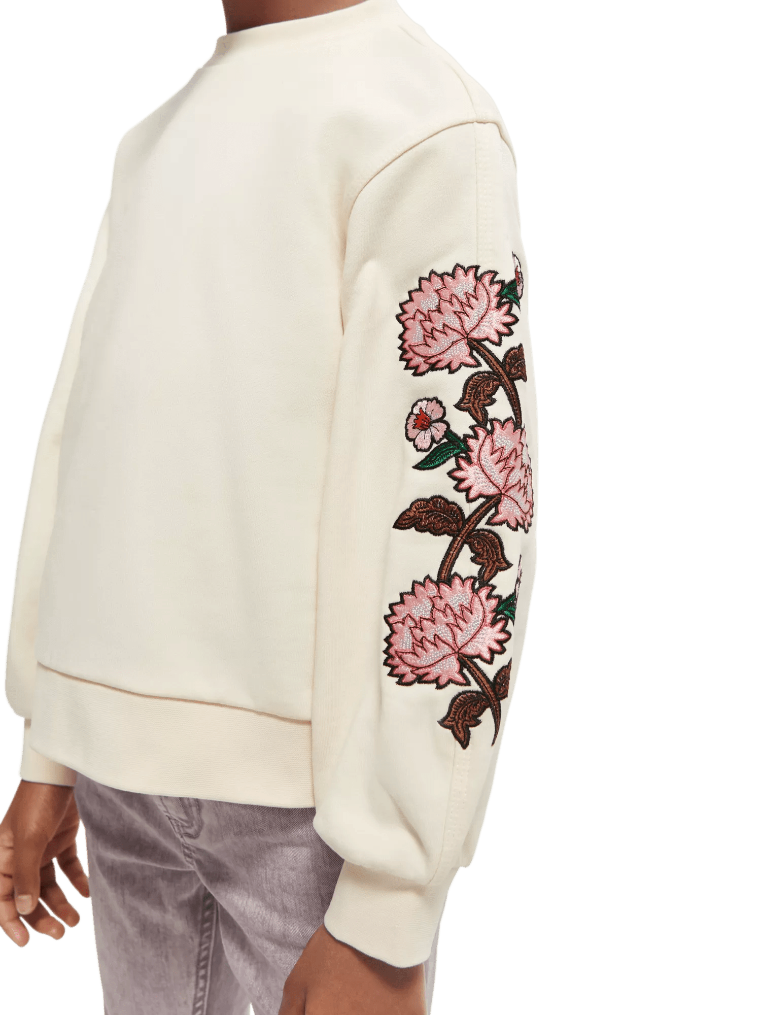 Scotch & Soda Embroidered voluminous sleeve sweatshirt NHD-DTL2