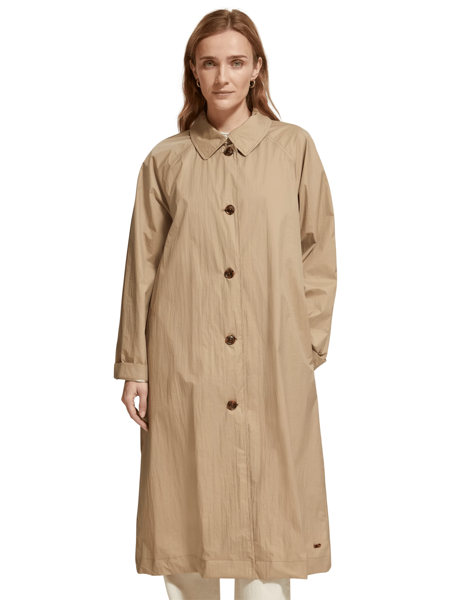 Scotch & Soda Water-repellent oversized trench coat MDL-CRP
