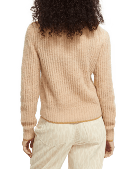 Scotch & Soda Fuzzy knitted sweater NHD-BCK