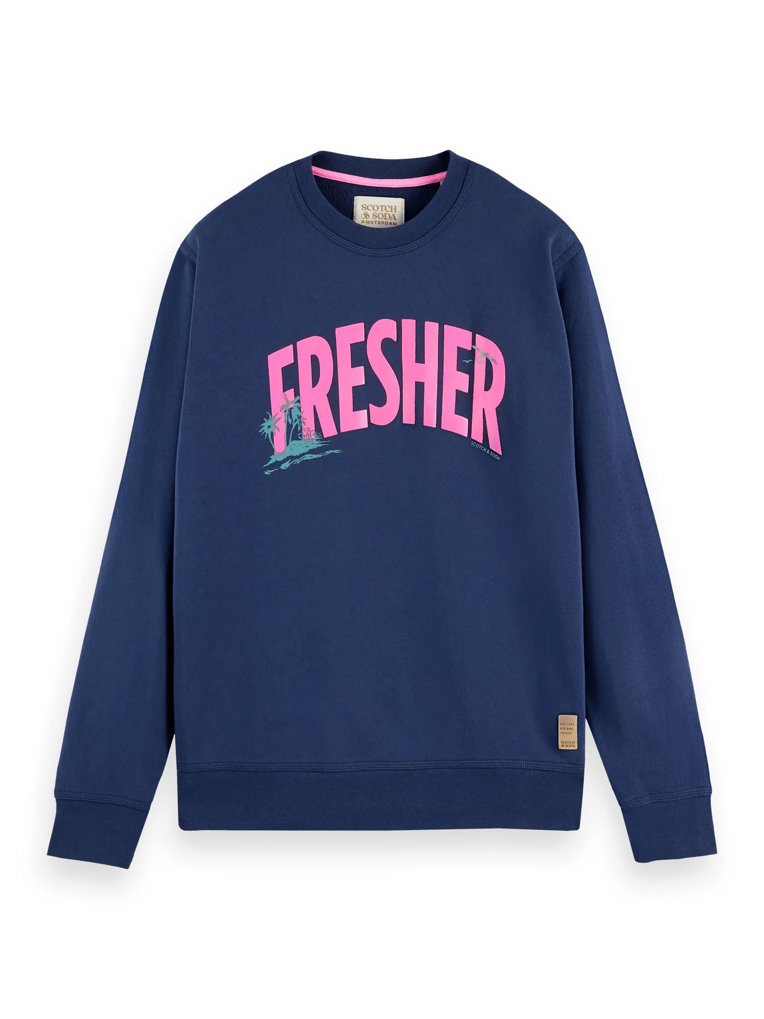 Scotch & Soda Fluorescent graphic crewneck sweatshirt FNT