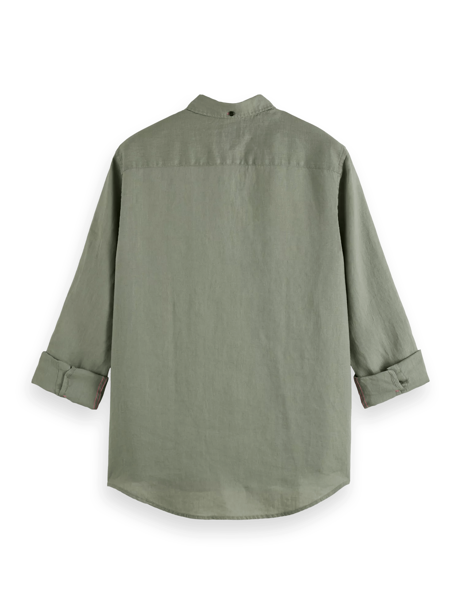 Scotch & Soda Linen shirt with sleeve roll-up BCK