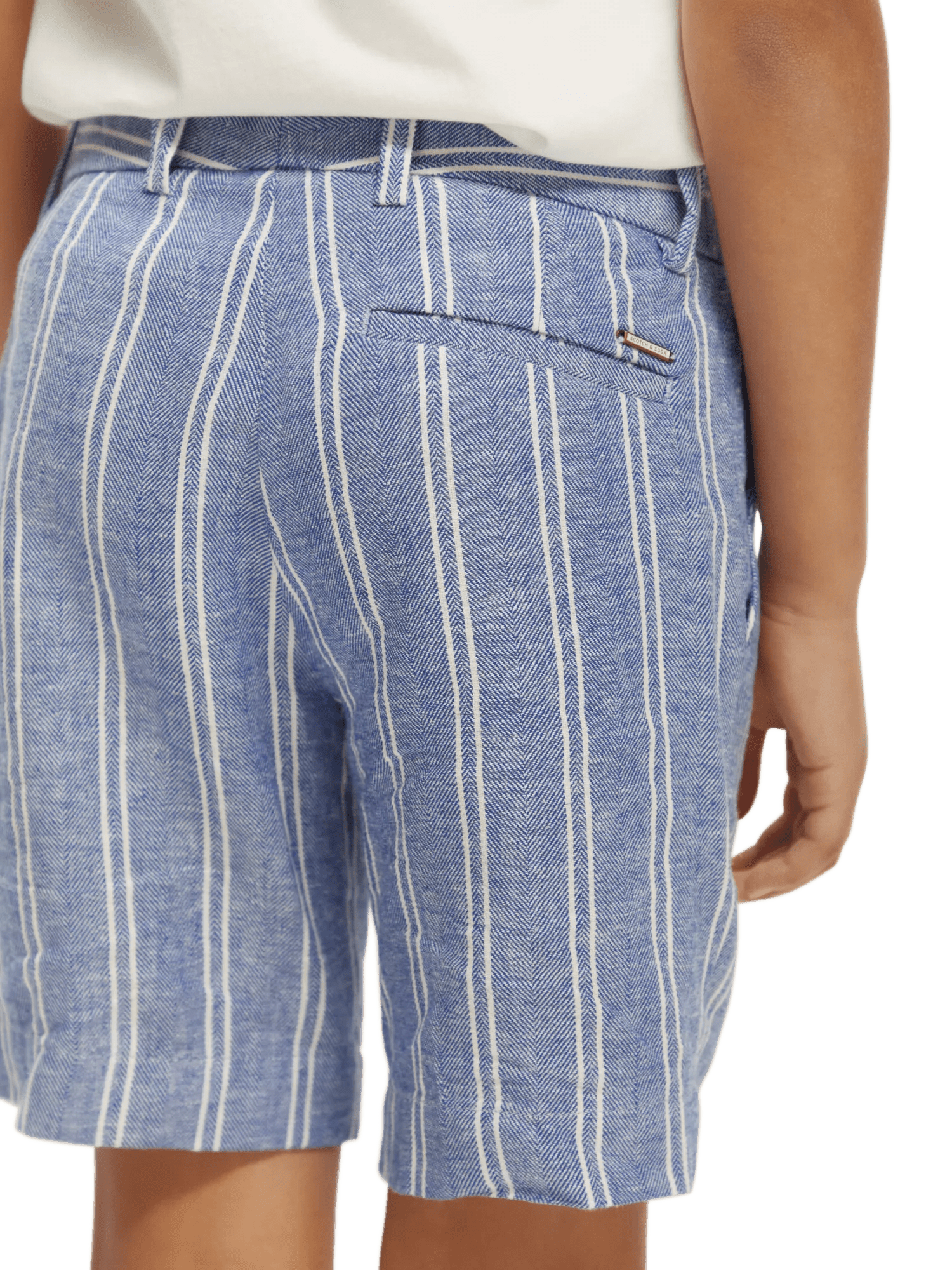 Scotch & Soda Striped Linen dressed shorts NHD-DTL1