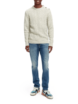 Scotch & Soda Cable knit wool-blended sweater NHD-FNT