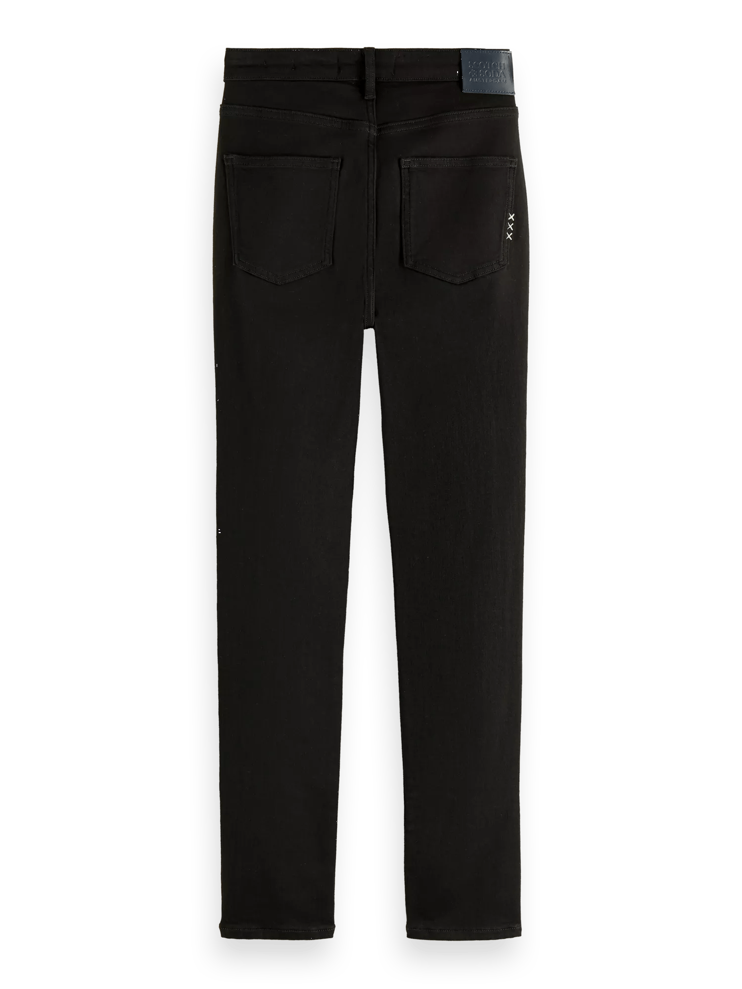 Scotch & Soda The Haut high-rise zwarte skinny jeans BCK