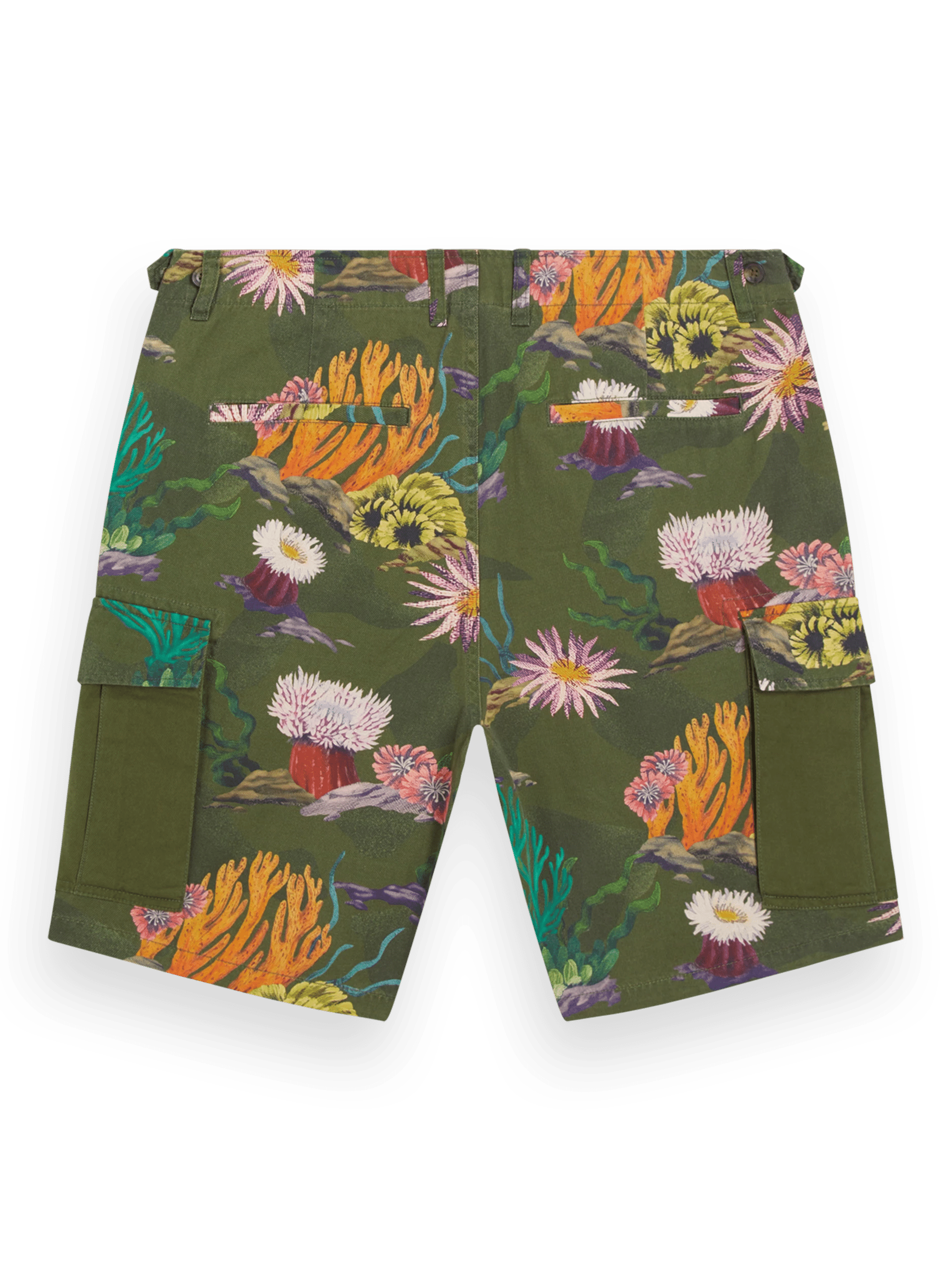 Scotch & Soda Relaxed-fit printed cargo shorts BCK