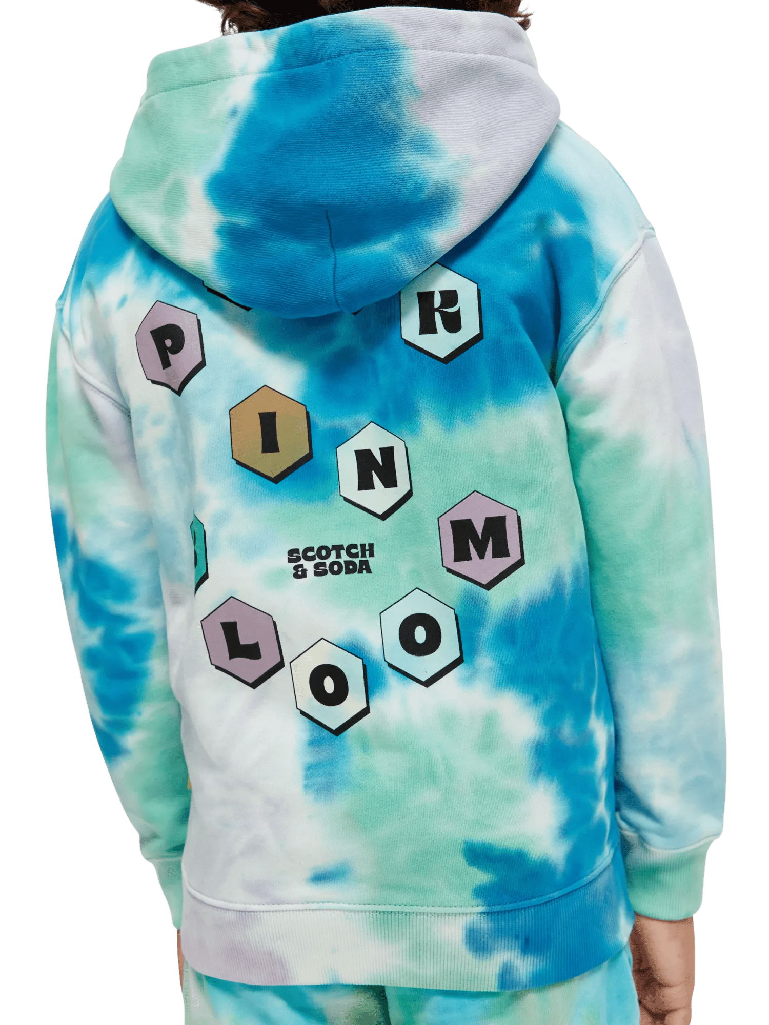 Scotch & Soda Cotton In Conversion relaxed-fit zip-through Tie-dyed hoodie NHD-DTL1