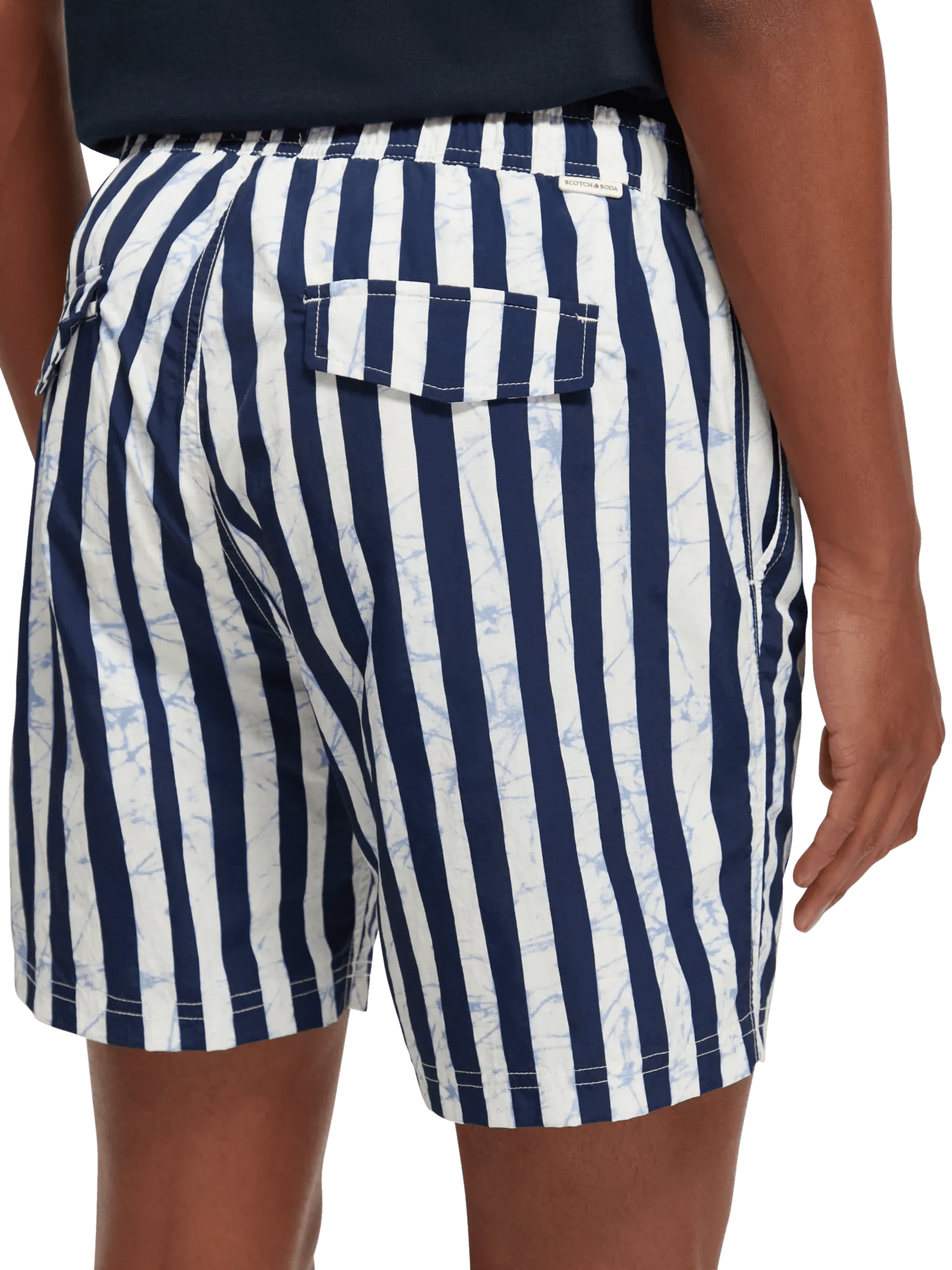 Scotch & Soda Mid length - Batik stripe Printed swimshort NHD-DTL1