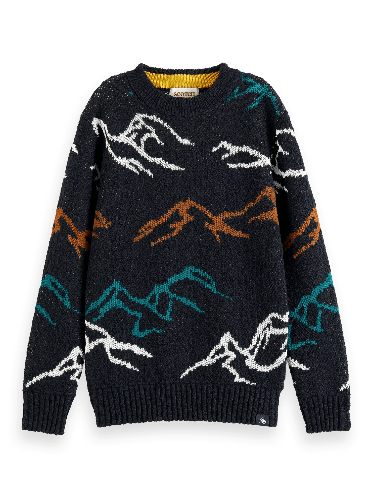 Scotch & Soda Patterned crewneck sweater FNT