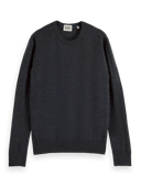 Scotch & Soda Essentials - Crewneck pullover in Merino wool MDL-CRP