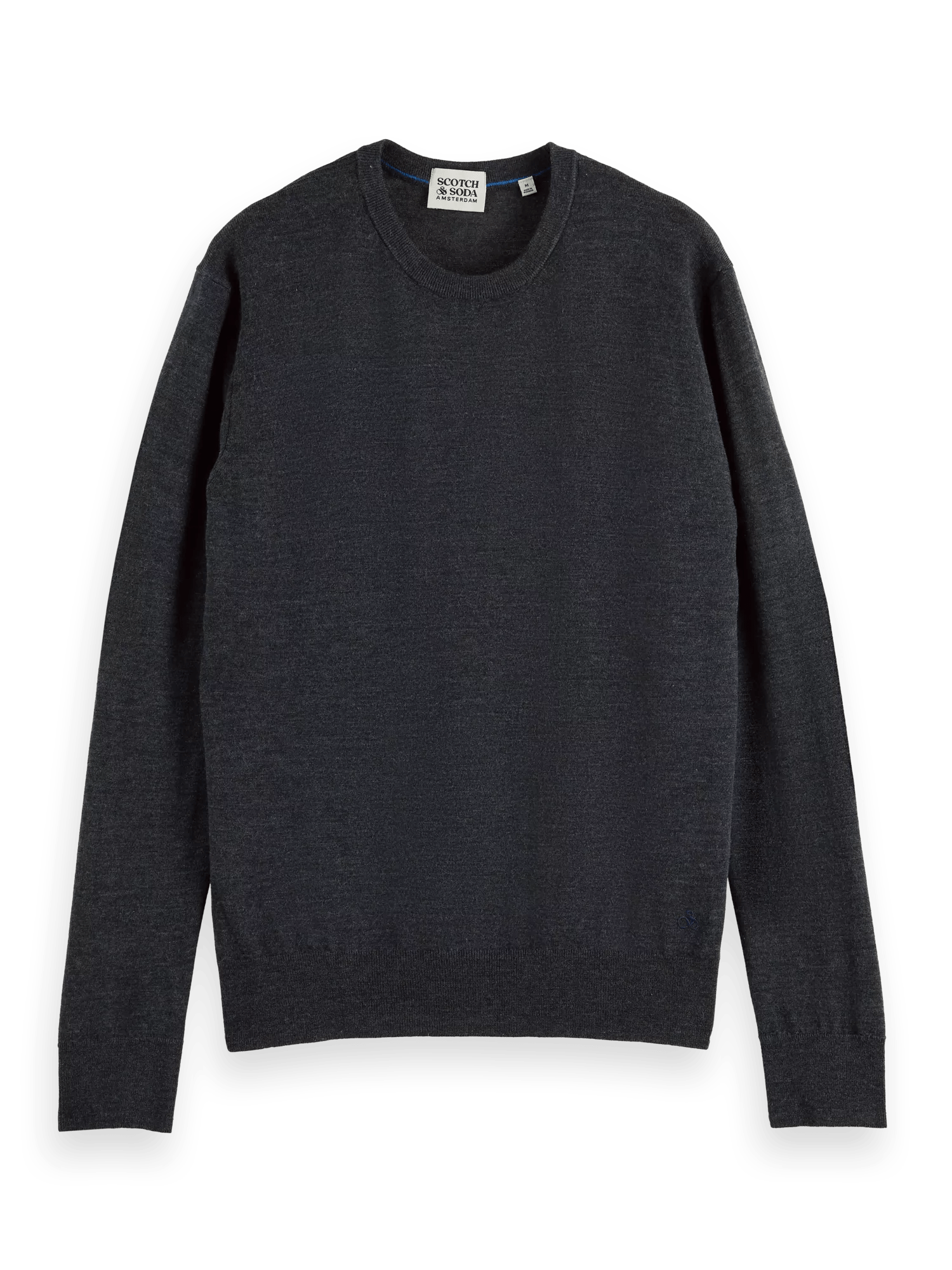 Scotch & Soda Essentials - Crewneck pullover in Merino wool FNT