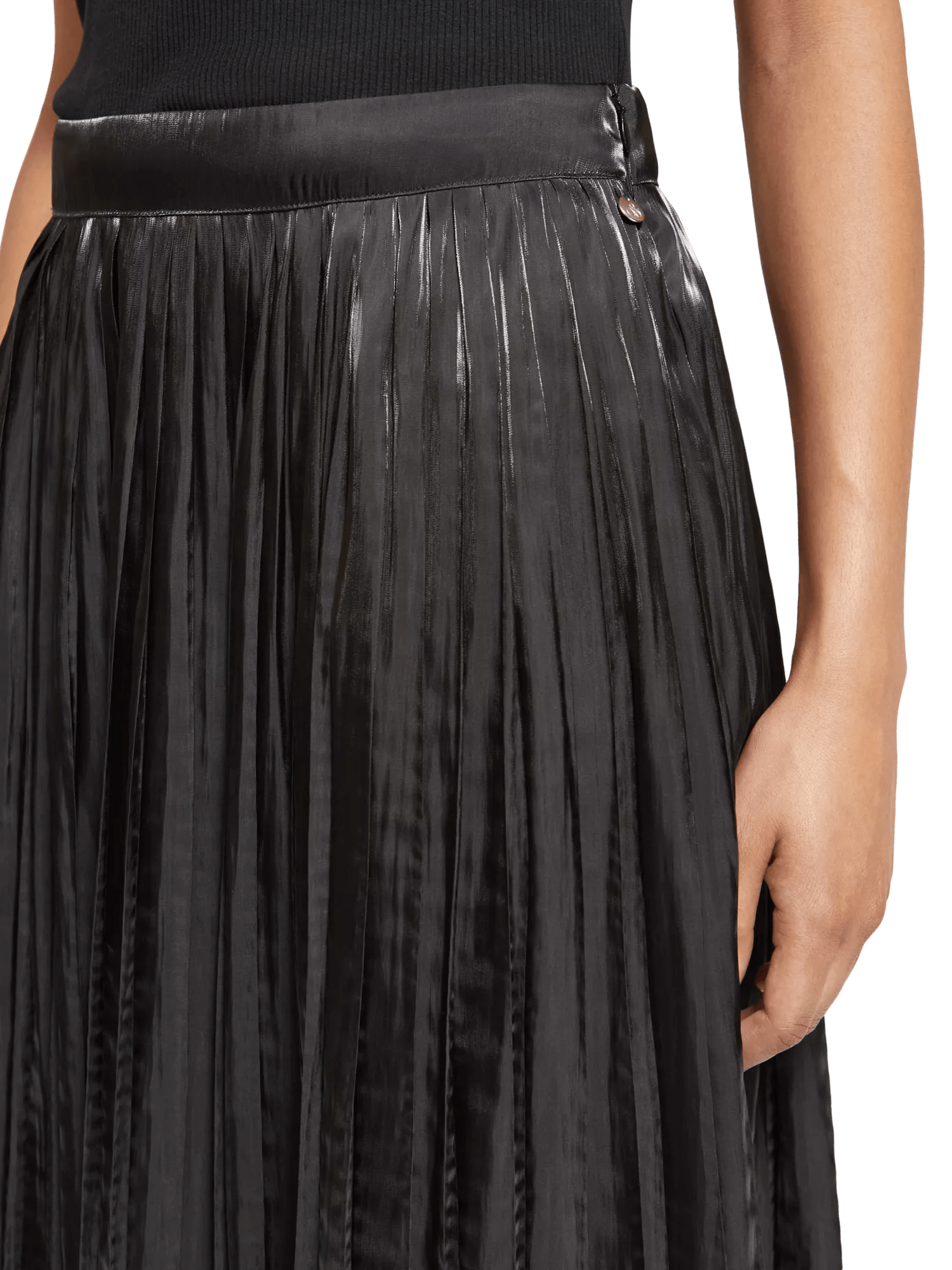 Pleated maxi skirt