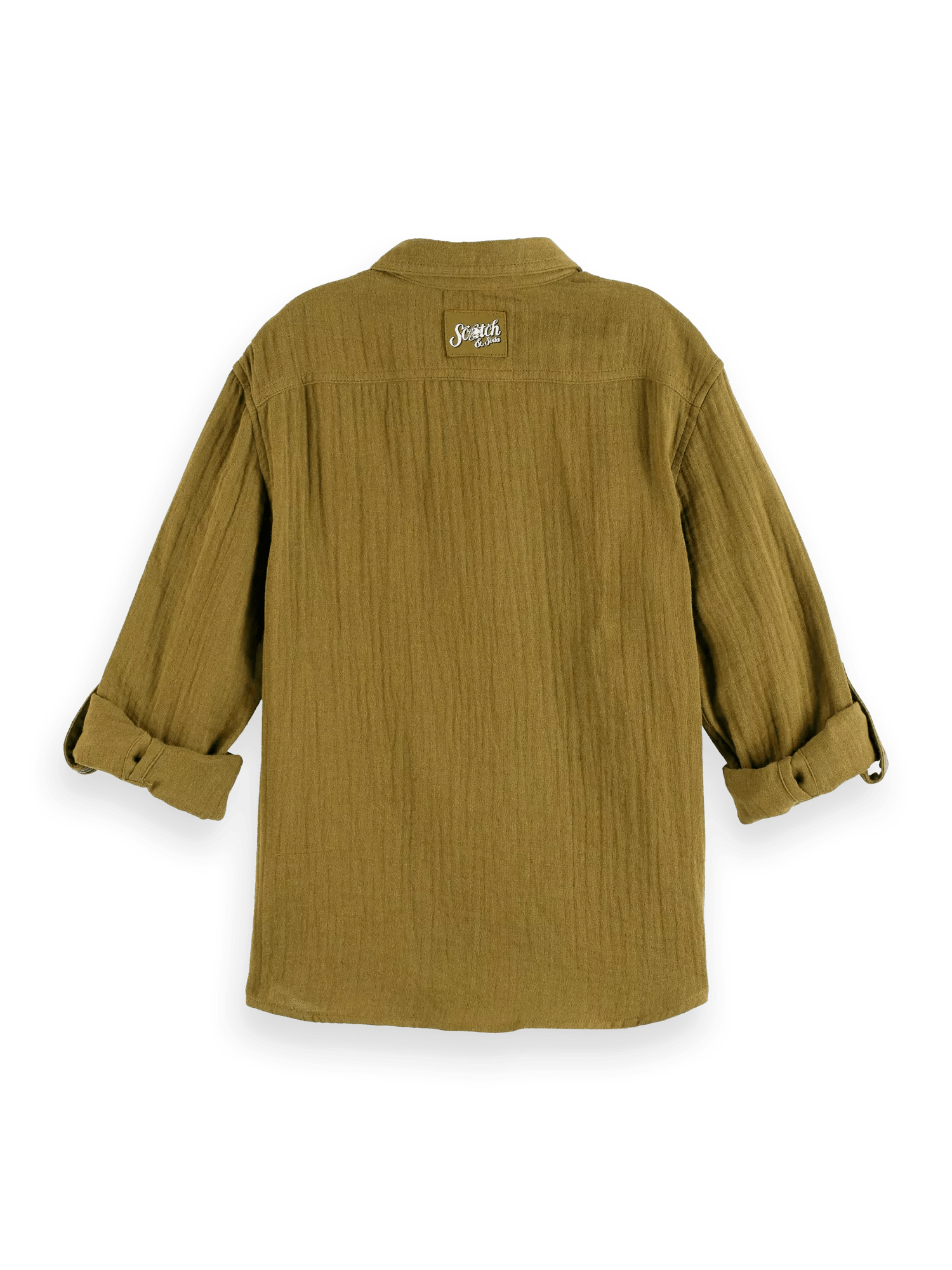Scotch & Soda Langärmliges bonded Shirt im Regular Fit aus Baumwolle BCK