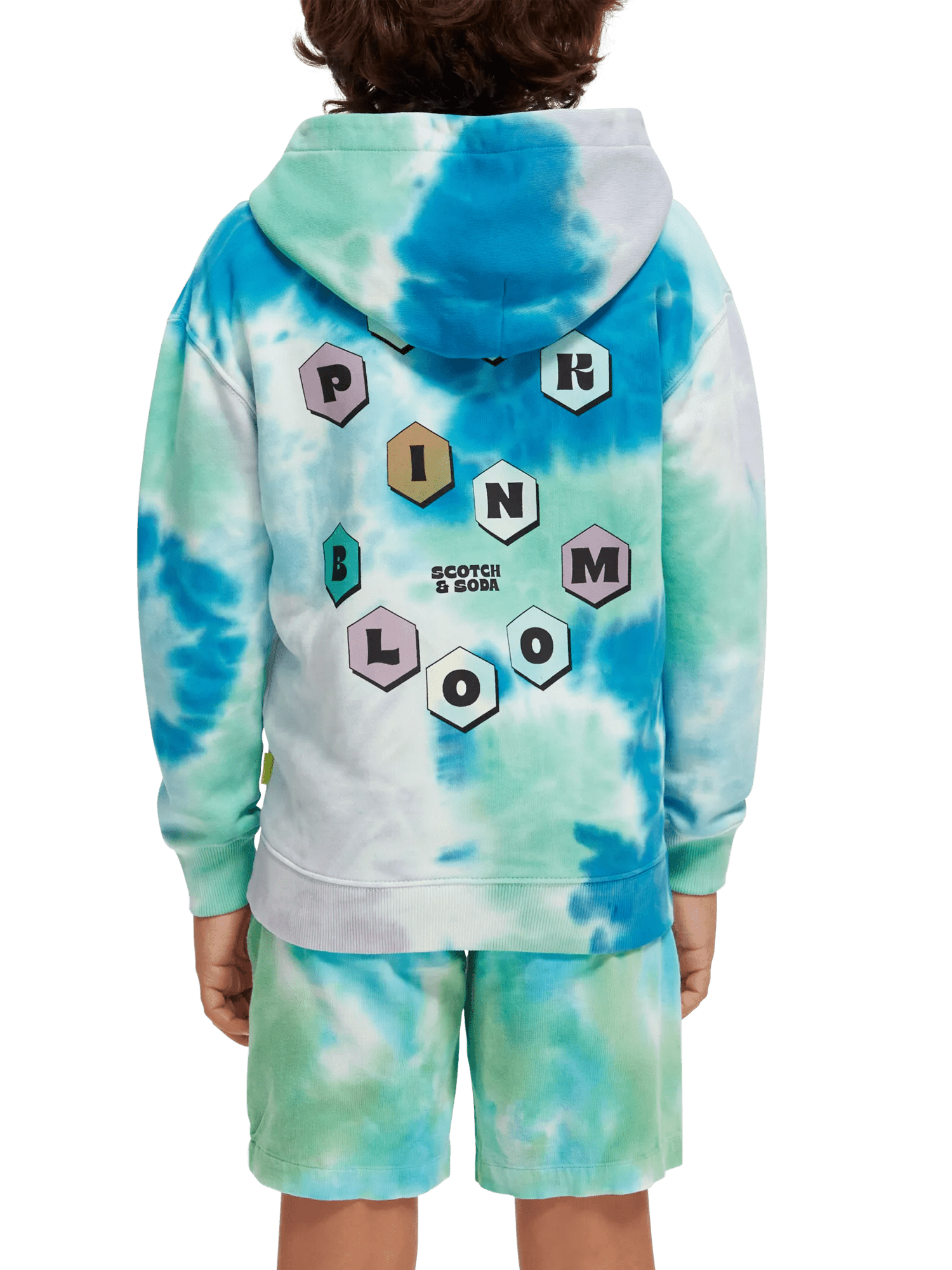 Scotch & Soda Cotton In Conversion relaxed-fit zip-through Tie-dyed hoodie NHD-BCK