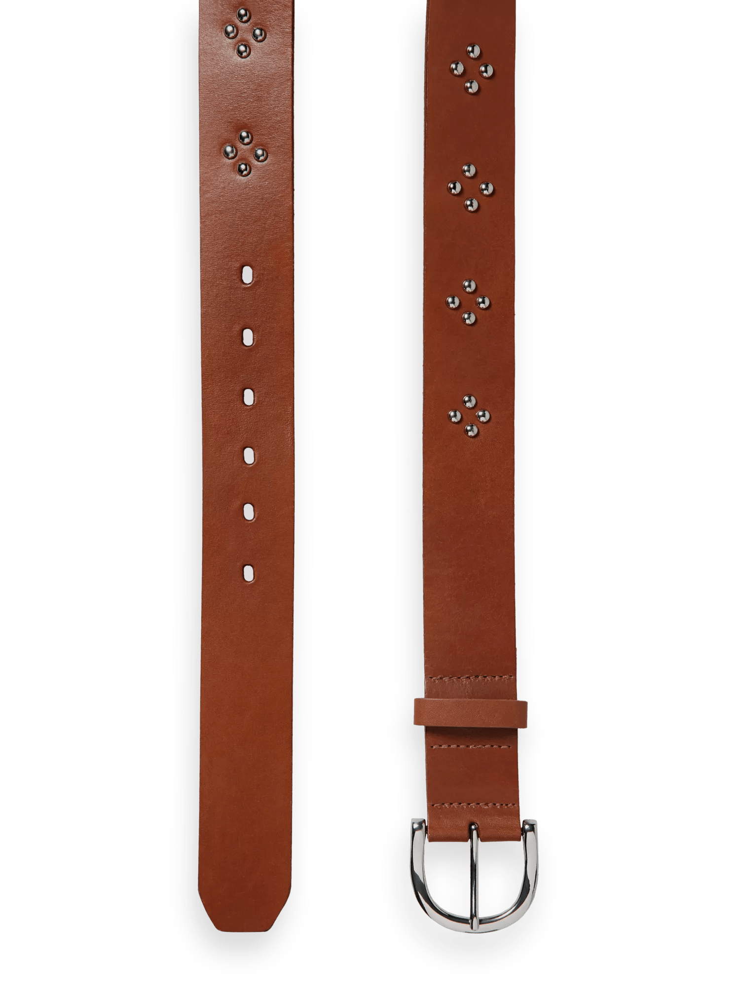 Scotch & Soda Studded leather belt DTL1