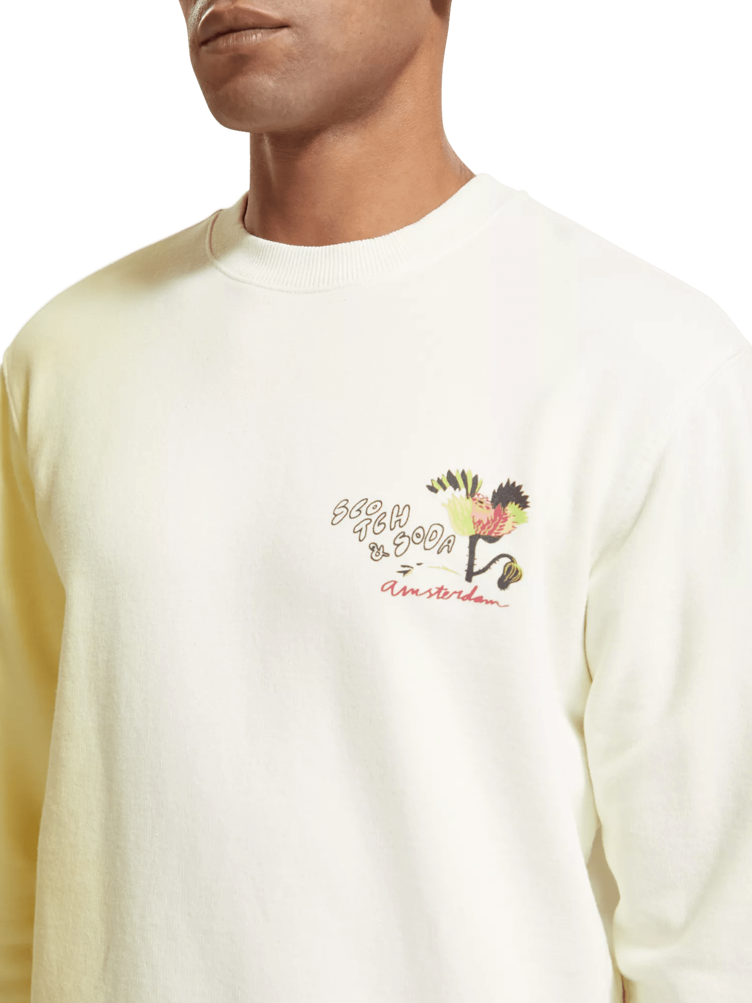 Scotch & Soda Grafik-Sweatshirt mit normaler Passform MDL-DTL1
