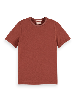 Scotch & Soda Slim-fit linen blend T-shirt FNT