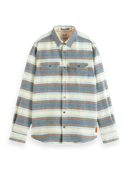Scotch & Soda Regular-Fit basket weave gradient stripe shirt NHD-CRP