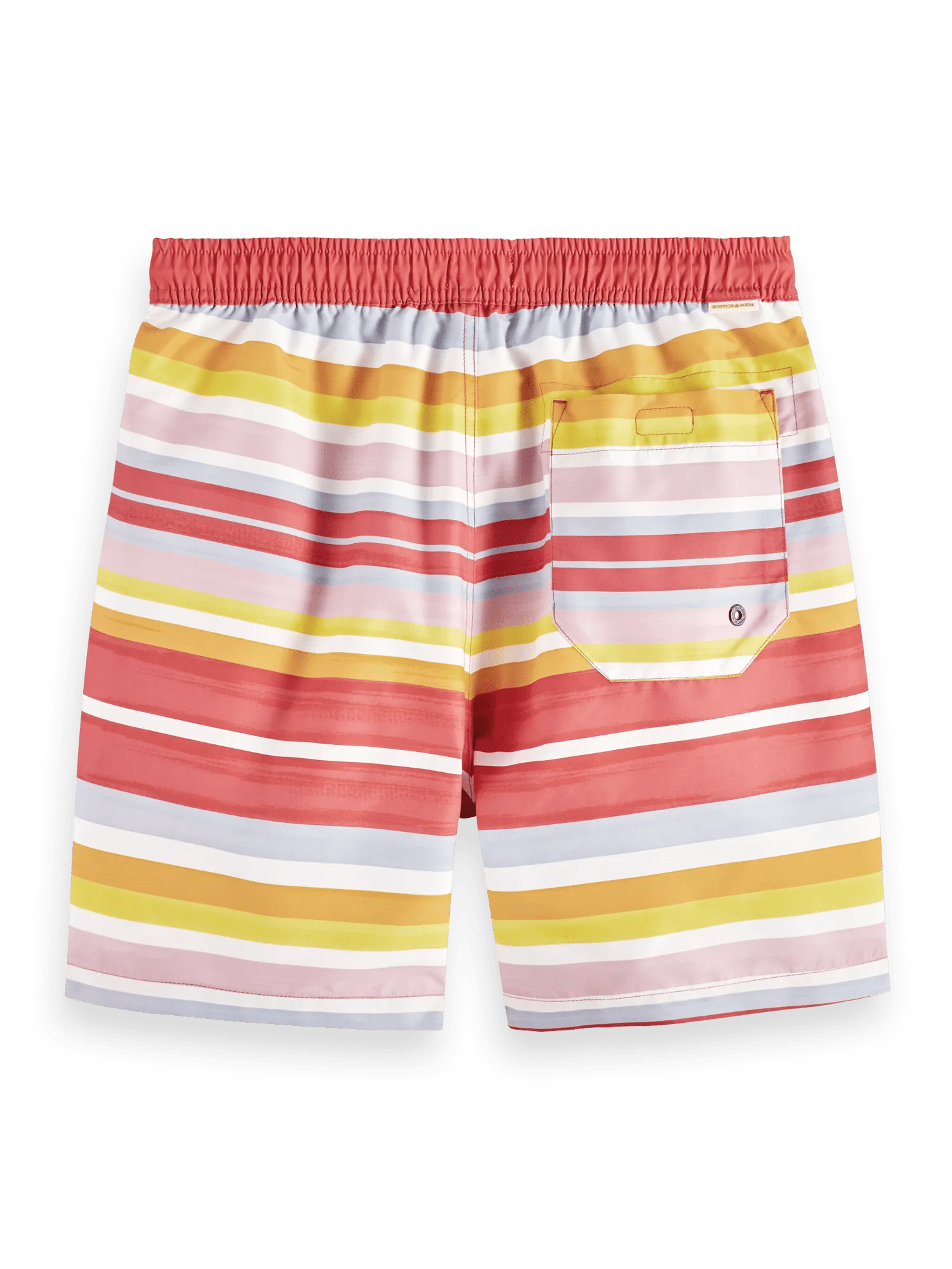 Scotch & Soda Mid length -  stripe Printed swimshort BCK