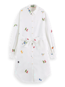 Scotch & Soda Embroidered shirt mini dress NHD-CRP