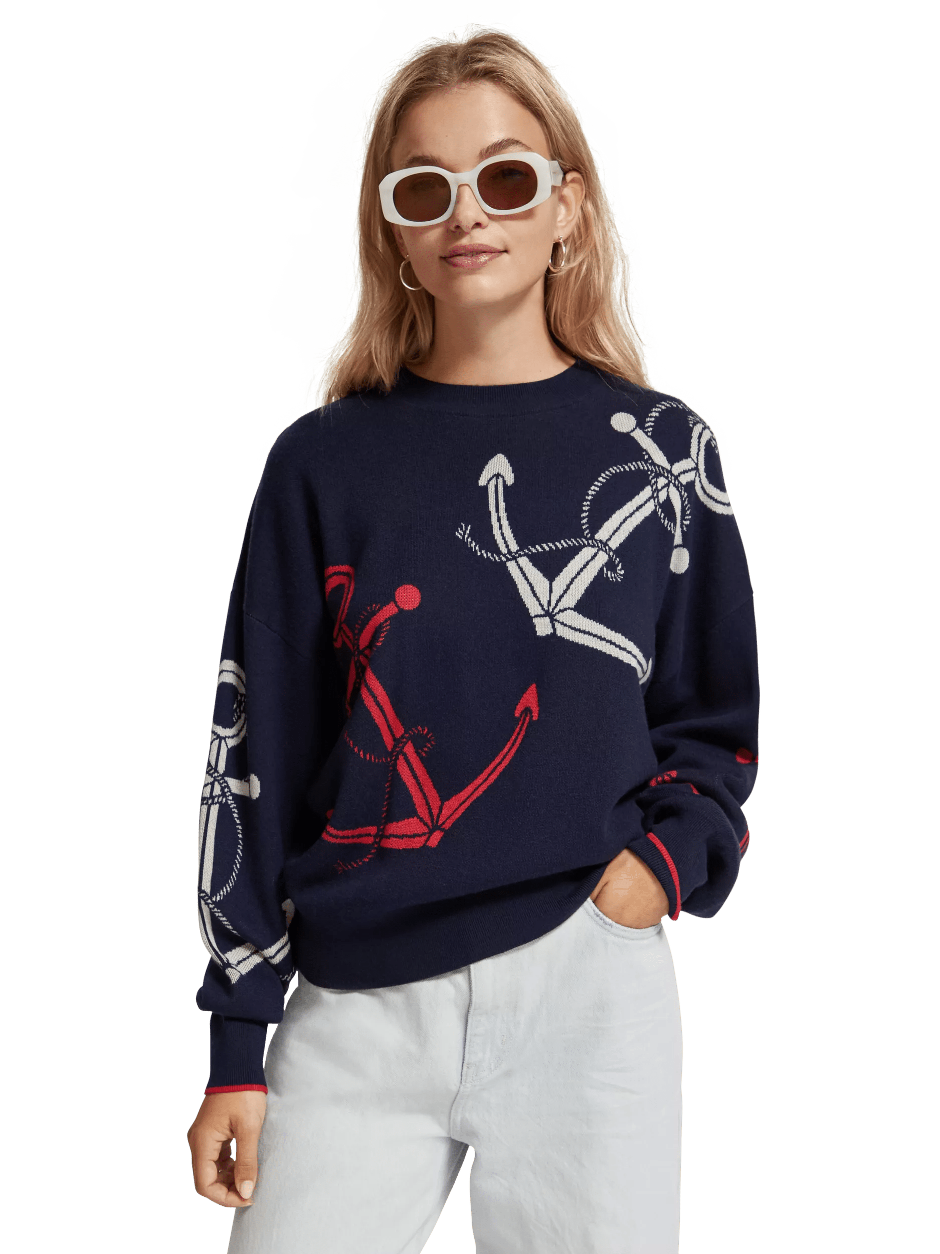 Scotch & Soda Graphic pullover sweater MDL-CRP